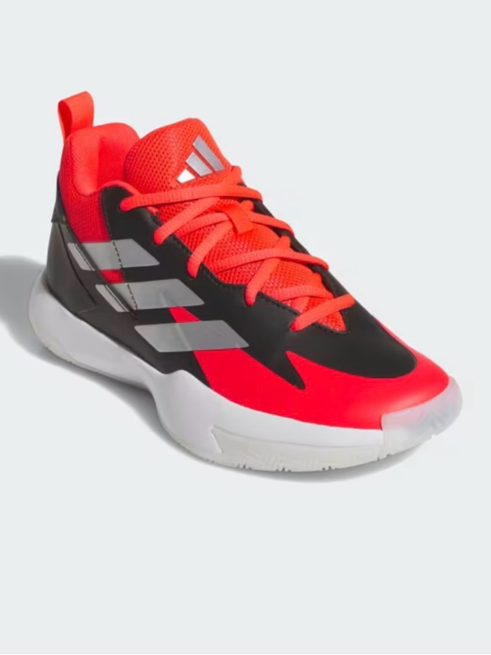 adidas Red and Black Boys BASKETBALL Shoe- size 2- like new